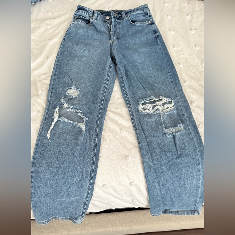 Super High Rise Straight Jeans, size 6